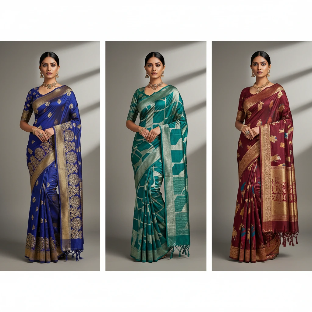 Nano Banana AI Saree Collection - Traditional and Modern Designs